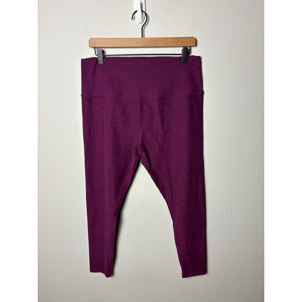 Beyond Yoga Caught In The Midi Spacedye Leggings Magenta Purple 2X 23.5 Inseam
